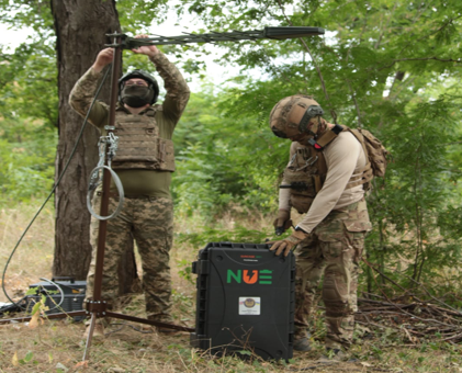 Ukrainian Electronic Warfare unit deploying UAV donated SunCase 3651 in July 2026