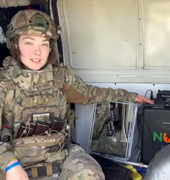 Frontline medical tech with a NUE generator.