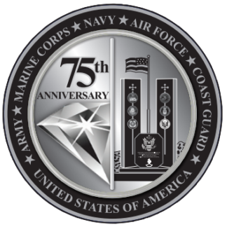 UAV 75th anniversary coin back
