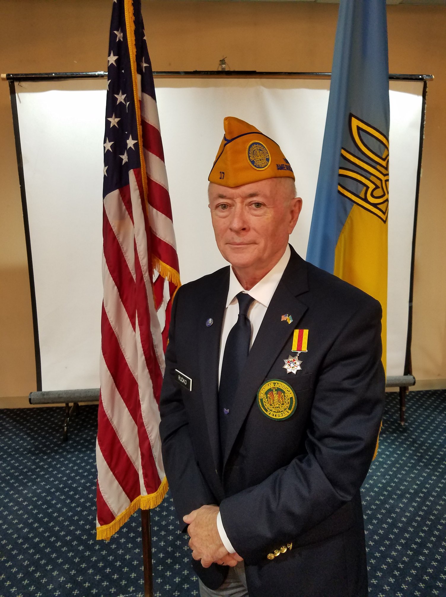 Ukrainian American Veterans (UAV) National Commander Ihor Rudko