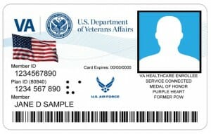 Sample Veterans ID Card (VIC)